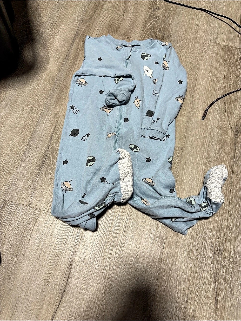 Pekkle Baby Space Print Organic Cotton Pajama Set Size 24M